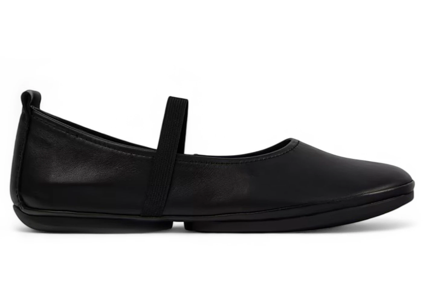 Camper Right Ballerina Flat Black Leather (Women's)