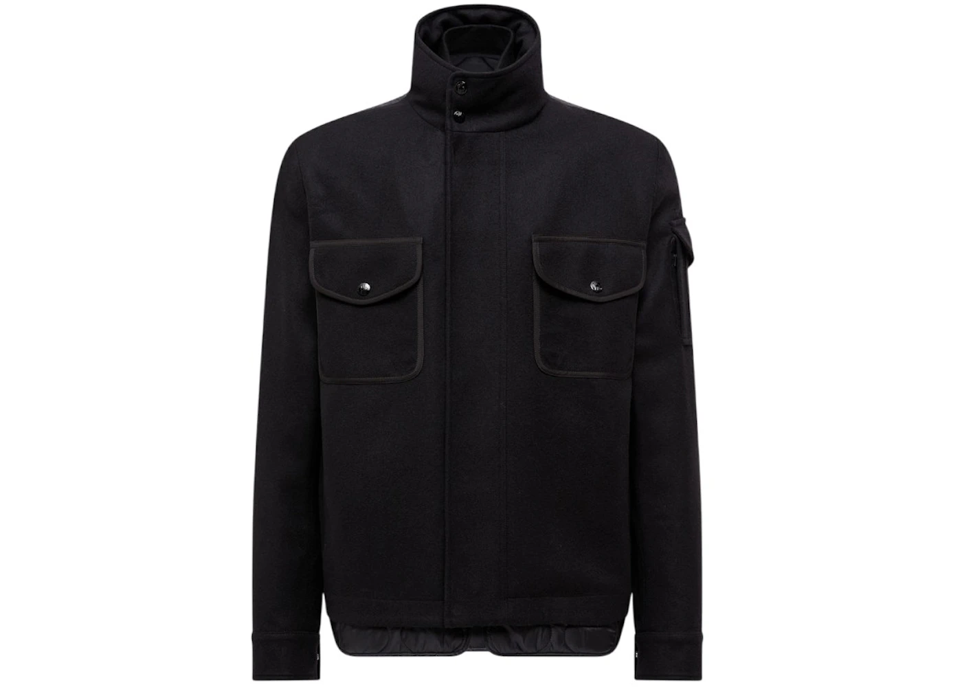 Moncler Avoine Short Quilted Jacket Black