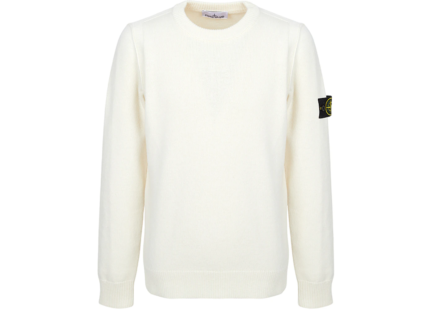 Stone Island Logo Sweater Ivory