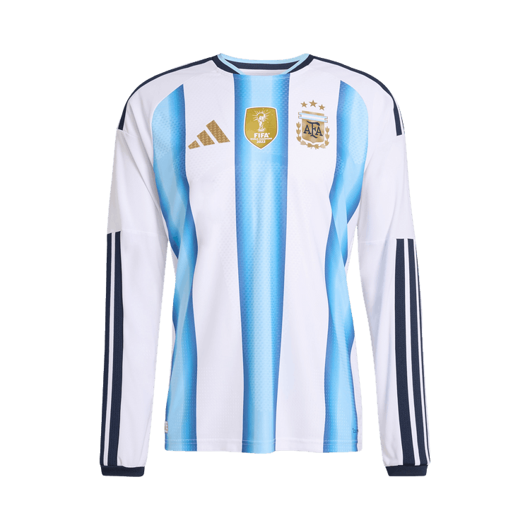 Adidas Argentina 26 Home Authentic Long-Sleeve Jersey 'White/Icey Blue/Light Blue'