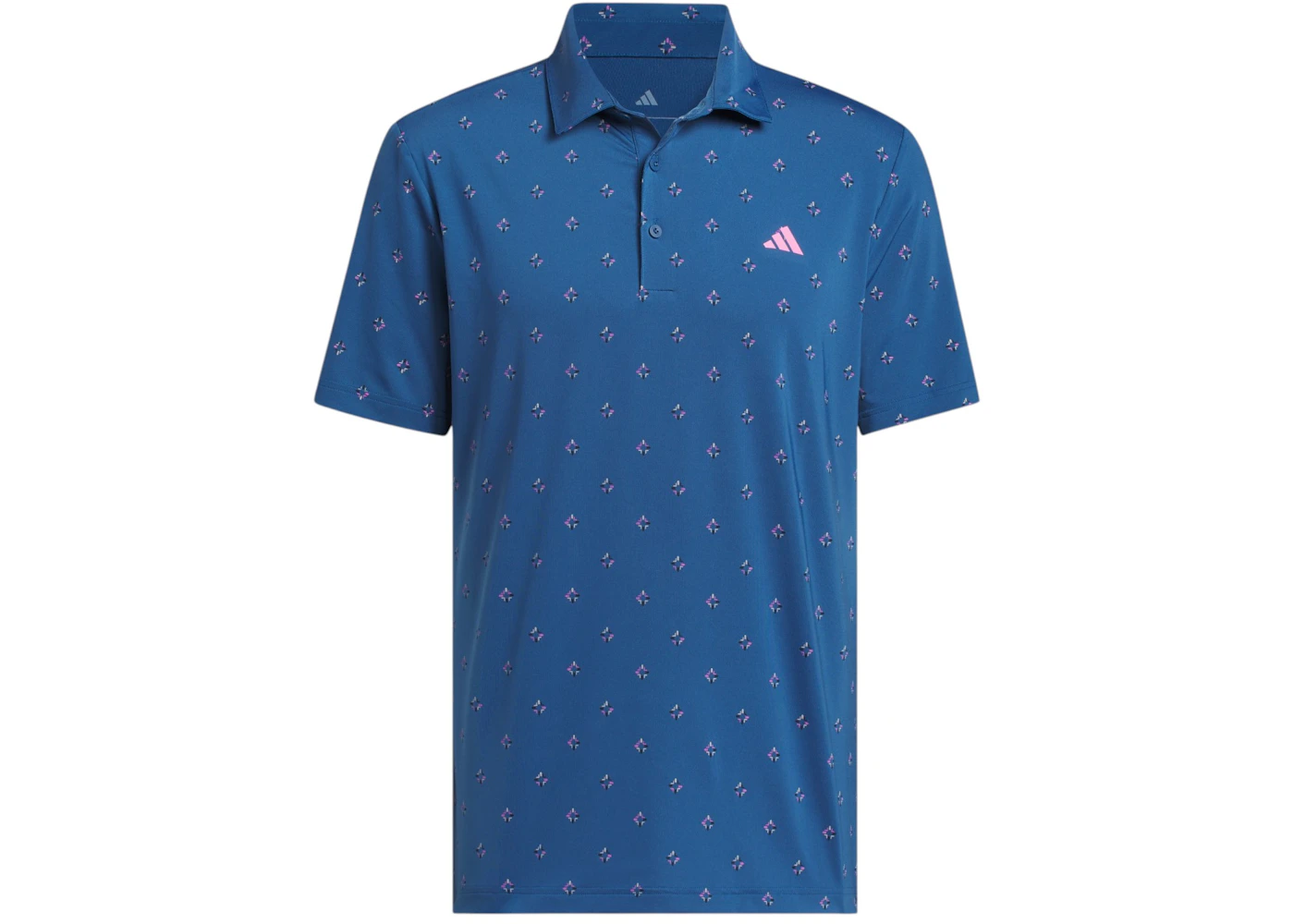 adidas Ultimate365 Essence Print Climacool Polo Shirt Dusky Petrol