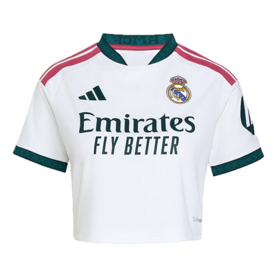 (WMNS) adidas Real Madrid 26/27 Home Cropped Jersey 'White'
