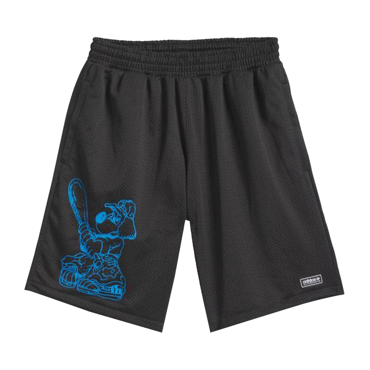 Adidas Skateboarding x Kogancult Bball Short 'Black/Lucid Ray Blue'
