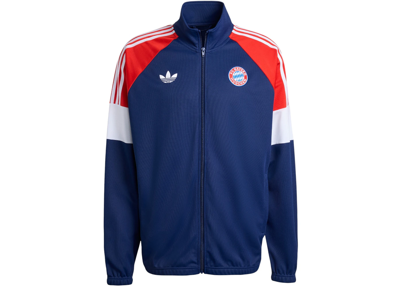 adidas FC Bayern Munich Lfstlr Track Top Dark Blue/Red/White