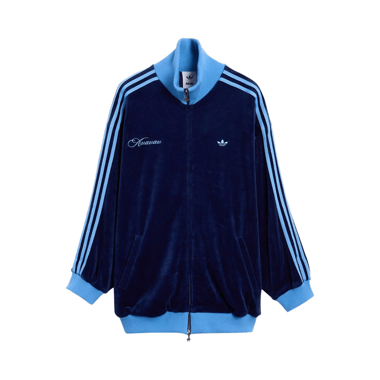 Adidas x Avavav Velvet Zip Up Track Jacket 'Dark Blue'