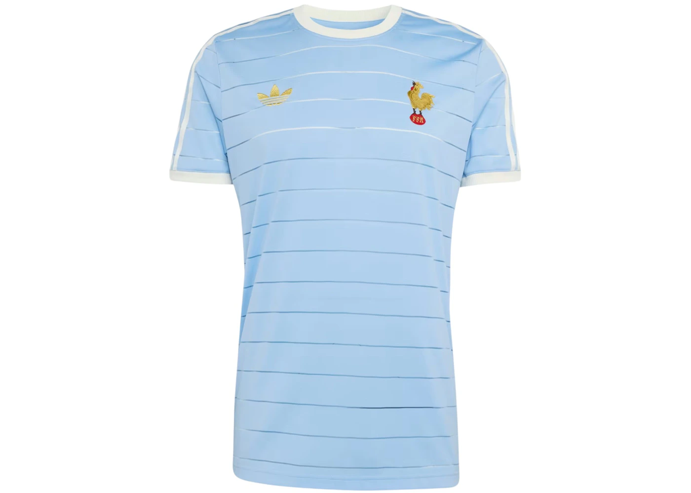 adidas France Rugby 120 Years Crunch T-shirt Clear Sky Blue