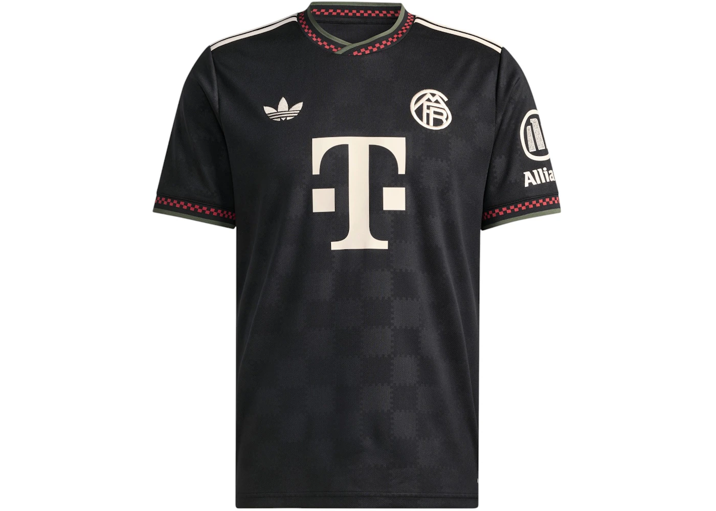 adidas FC Bayern 25/26 Third Jersey Black Halo Ivory
