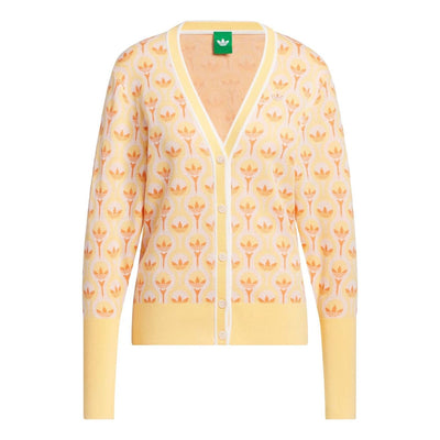 (WMNS) adidas All Over Cardigan 'White Ice Tangerine'
