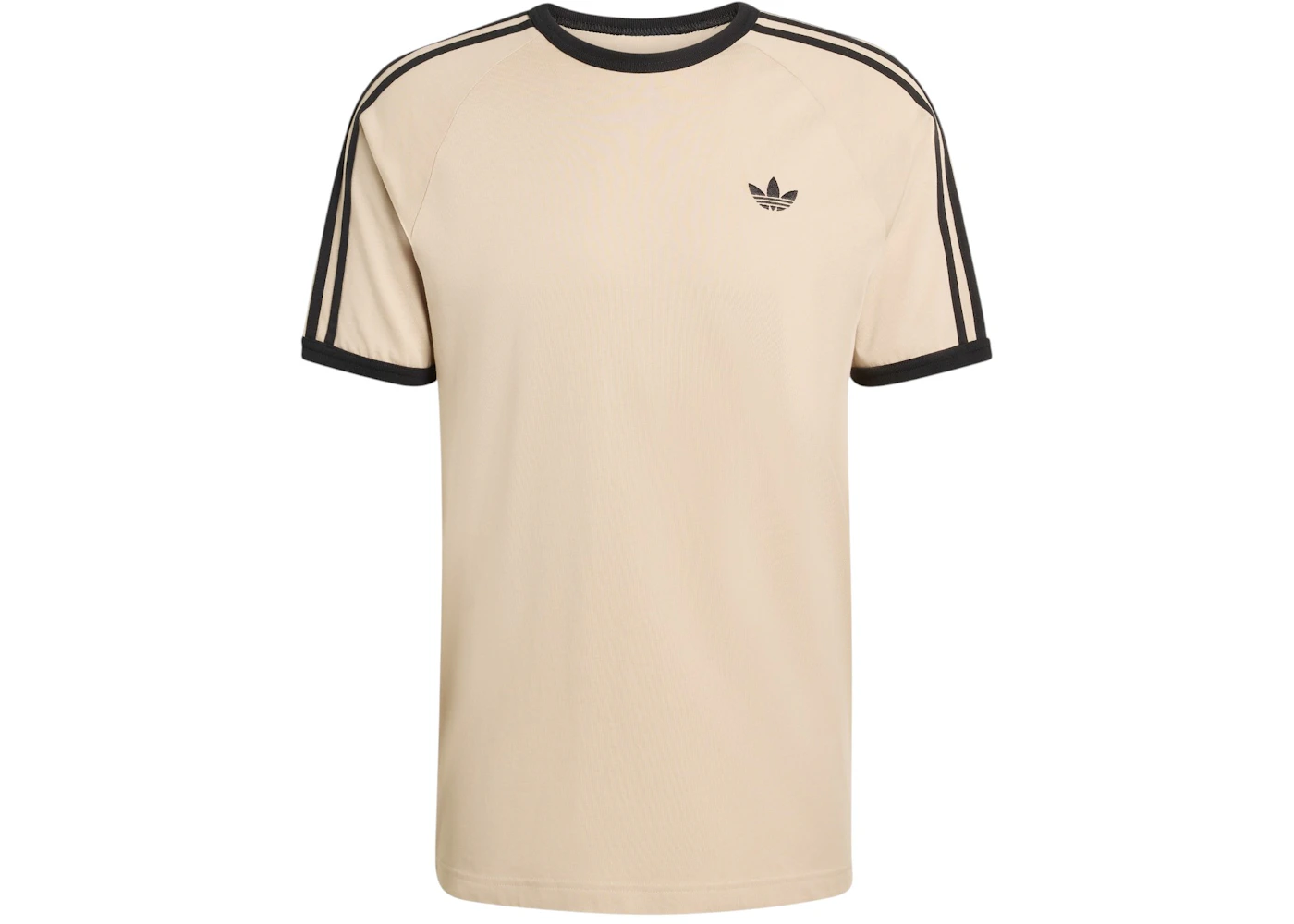 adidas Stone Khaki adidas 3-Stripes T-Shirt Stone Khaki