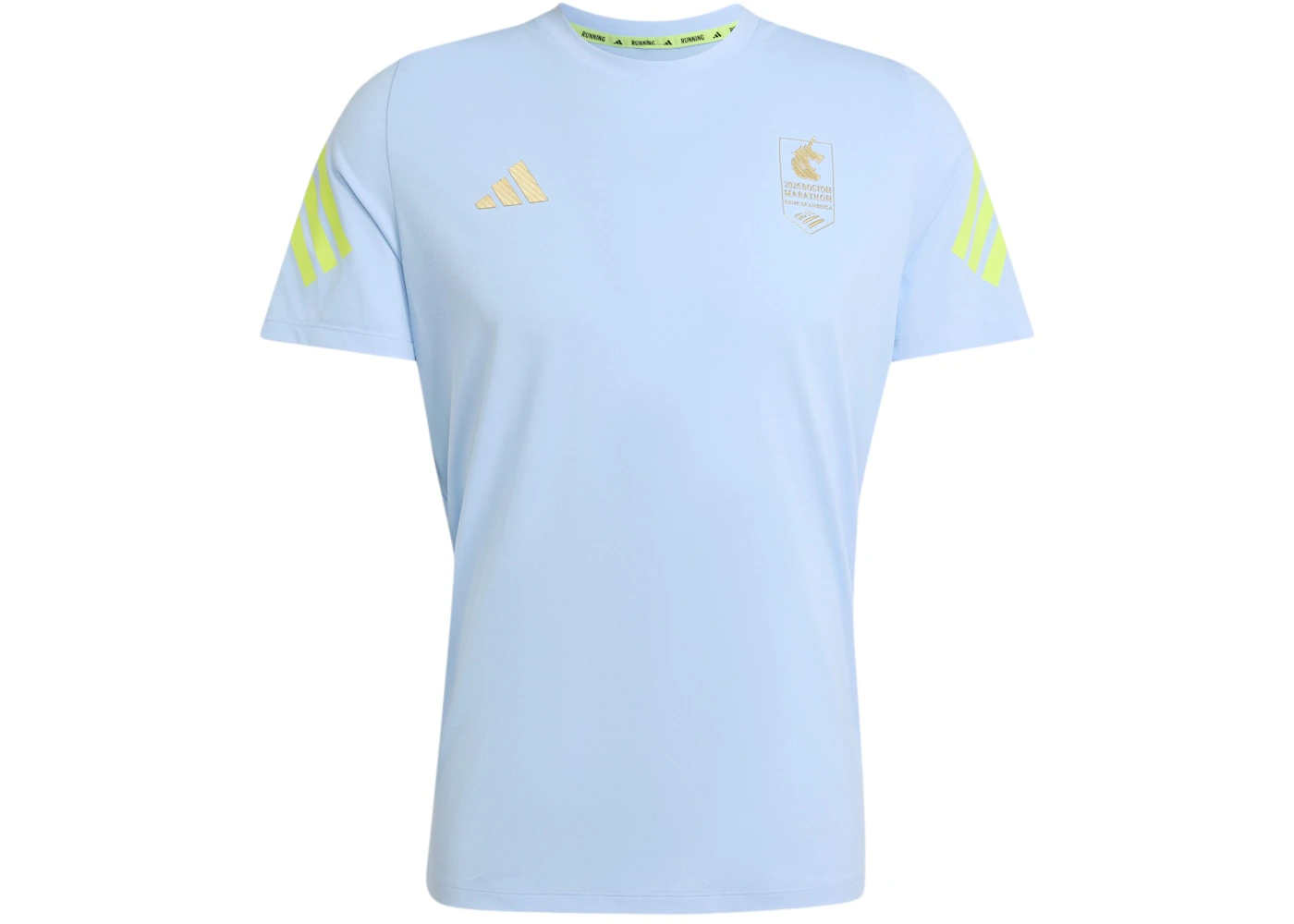 adidas Boston Marathon 2026 Tee Glow Blue