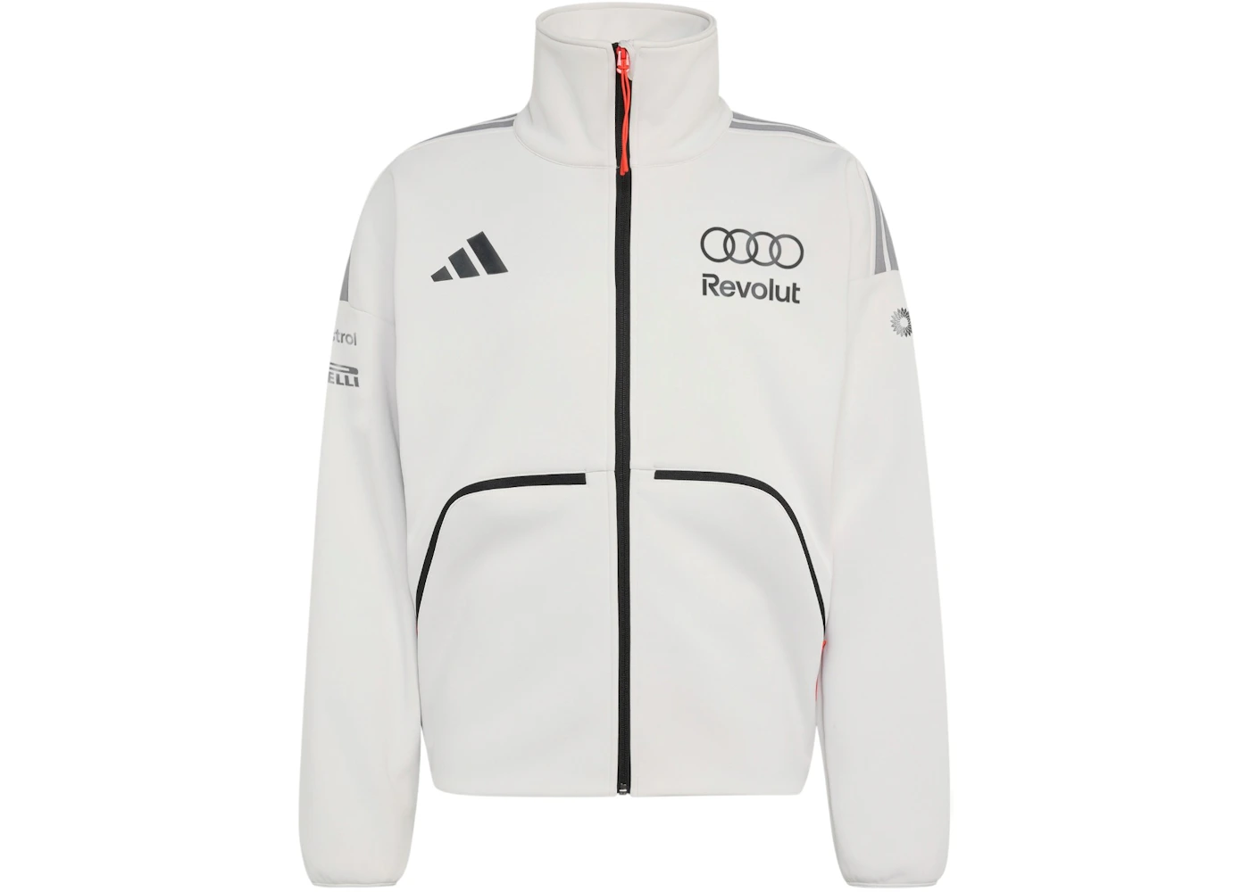 adidas x Audi Revolut F1 Team Engineers & Marketing Track Top Chalk Pearl/Iron Metallic