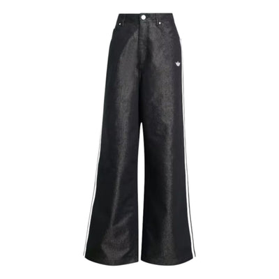 (WMNS) adidas Adilenium Season 4 Team Geist Baggy Shine Denim Pants 'Black'