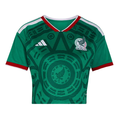 (WMNS) adidas Mexico 26 Home Cropped Jersey Asia Sizing 'Bold Green'