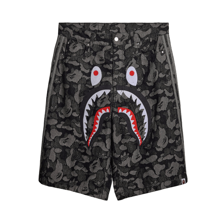 Adidas x BAPE Shark Denim Jorts 'Black'