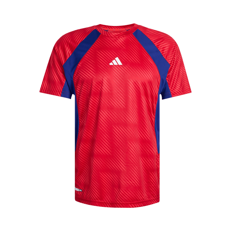 Adidas Workout Tech Apparel T-Shirt FIFA World Cup 26 'Pure Ruby/Mystery Ink/Black'