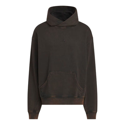 adidas Washed Fleece Hoodie Asia Sizing 'Black'