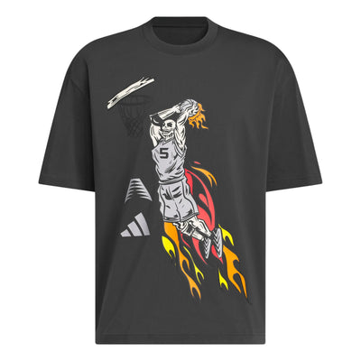 adidas Anthony Edwards Stand Down T-Shirt Asia Sizing 'Night Grey'