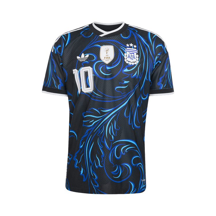 Adidas Argentina 26 Away Messi Authentic Jersey 'Black/Lucblue/Blubrs'