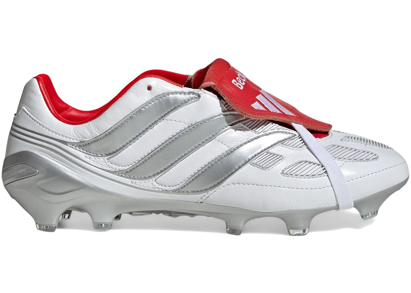 adidas Predator Precision FG David Beckham White Silver Metallic Vivid Red