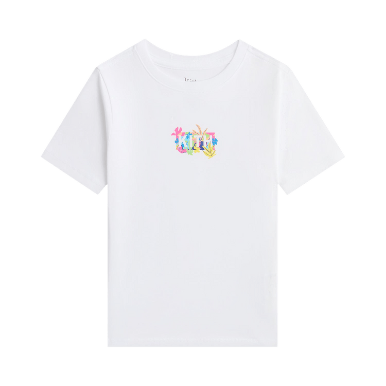 Kith Abstract Tropical Classic Logo Graphic Tee 'White'