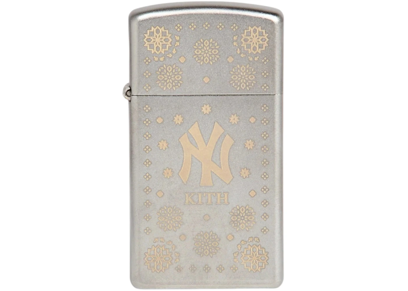 Kith New York Yankees Slim Zippo Lighter Silver