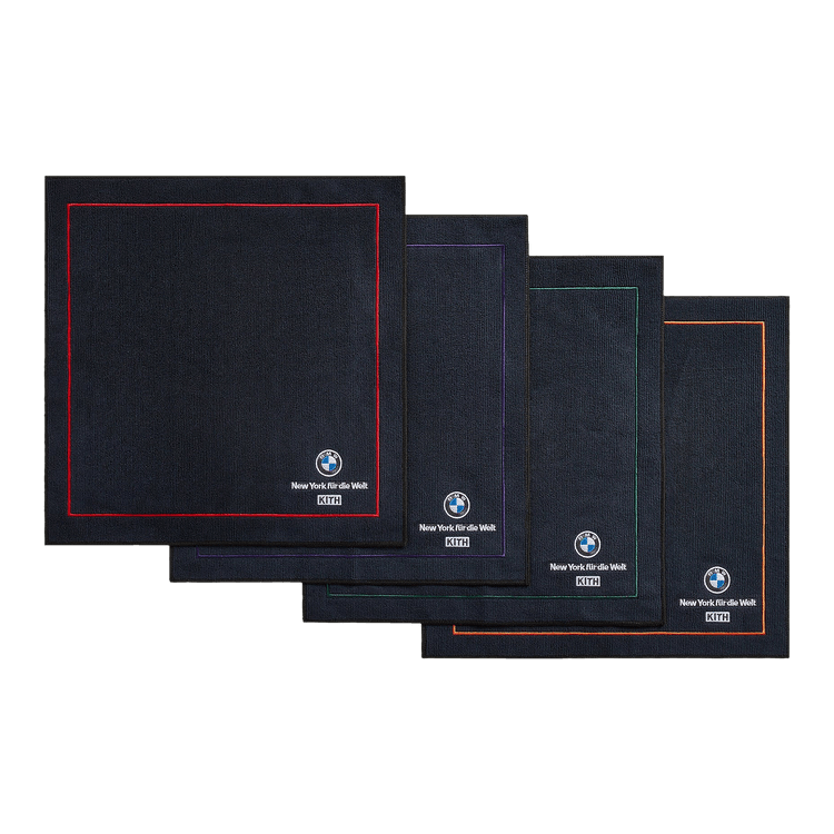 Kith For BMW Pack Of 4 Microfiber Towels 'Black'