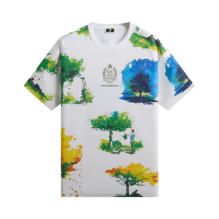 Kith x New Balance Watercolor Quinn Tee 'White'