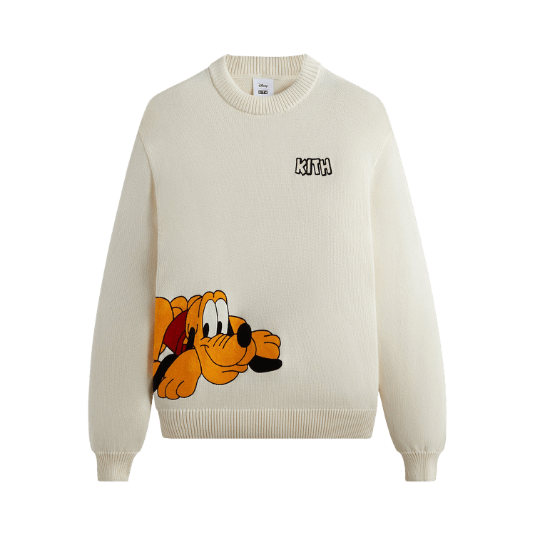Kith For Mickey & Friends Pluto Crewneck Sweater 'Sandrift'