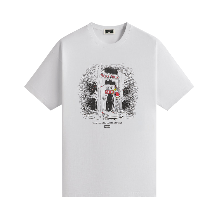 Kith x The Grinch Sign Vintage Tee 'White'