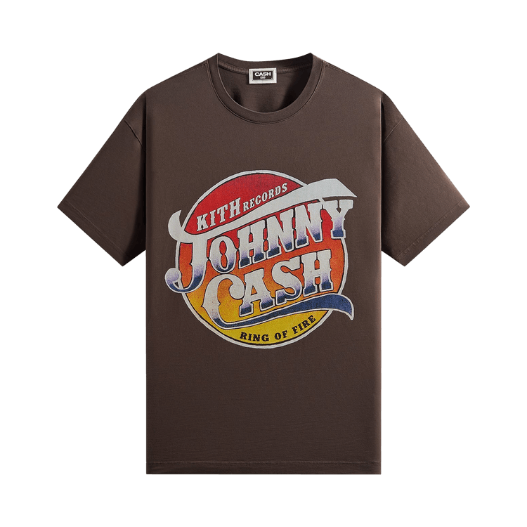 Kith Records For Johnny Cash Ring Of Fire Vintage Tee 'Hickory'