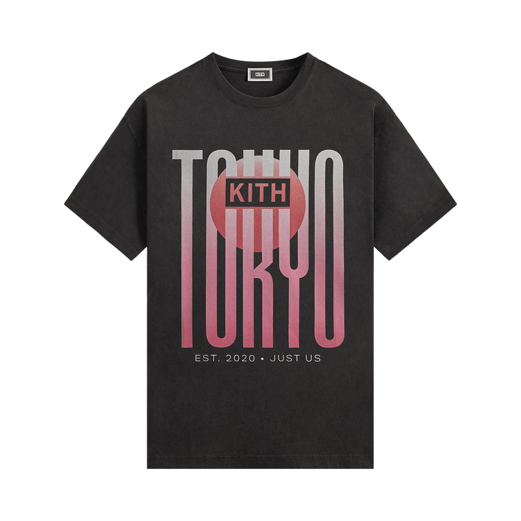 Kith Tokyo Classic Logo Vintage Tee 'Black'
