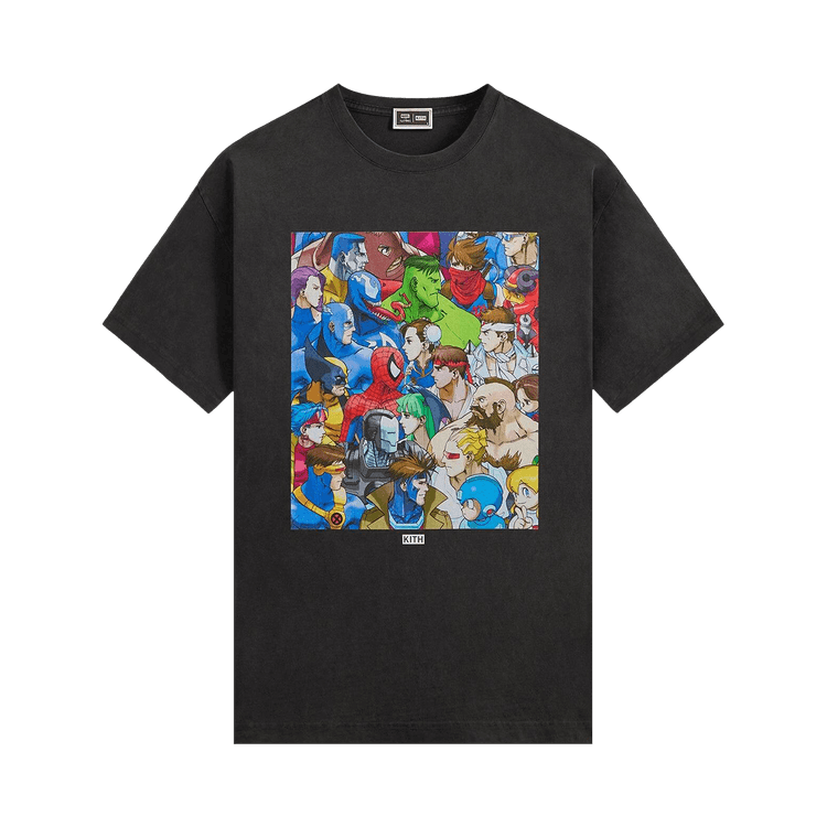 Kith x Marvel vs. Capcom Clash Of Super Heroes Vintage Tee 'Black'