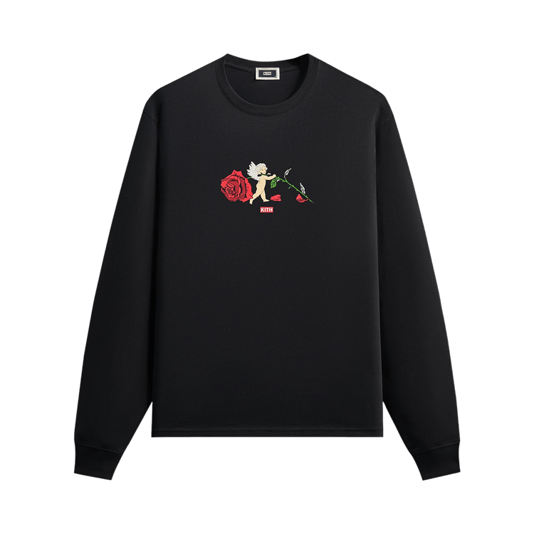 Kith Cupid Rose Long Sleeve Tee 'Black'