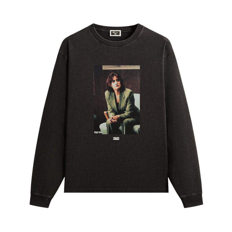 Kith For The Sopranos Jennifer Vintage Long Sleeve Tee 'Black'