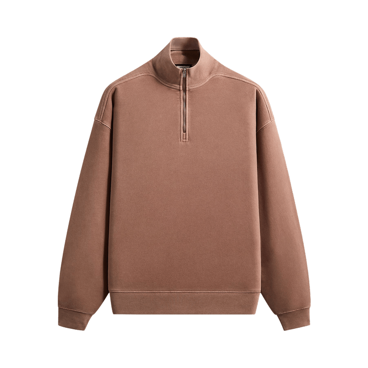 Kith 101 Sueded Fleece Nelson Quarter Zip 'Dusty Mauve'