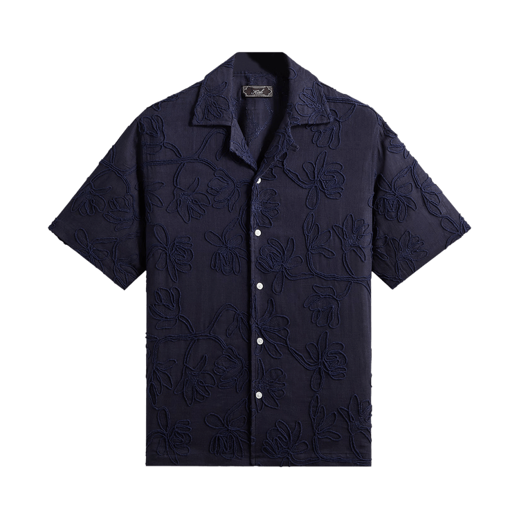 Kith Corded Floral Thompson Camp Collar Shirt 'Nocturnal'