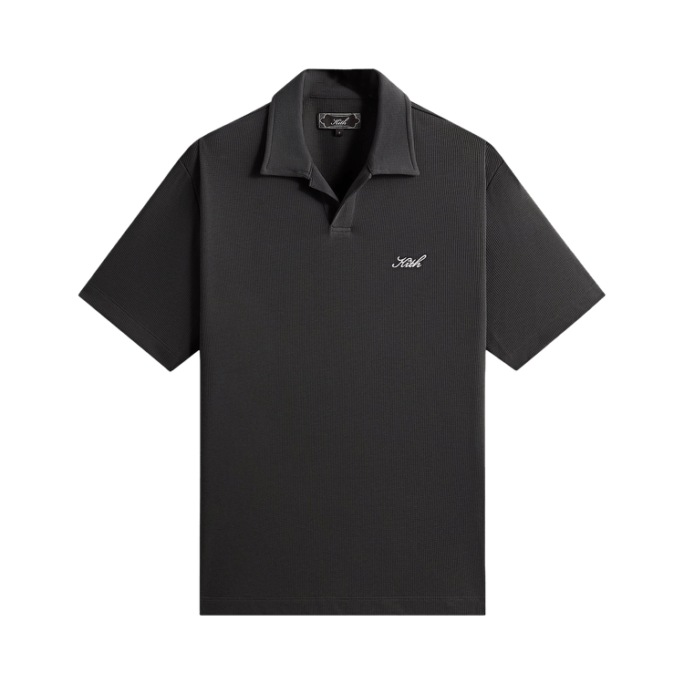 Kith Micro Waffle Drew Polo 'Carbon'