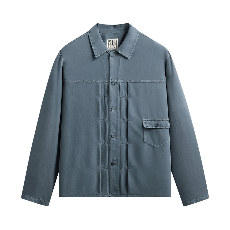 Kith &Kin Garment Dyed Silk Collared Yardley Shirt 'Ovation'
