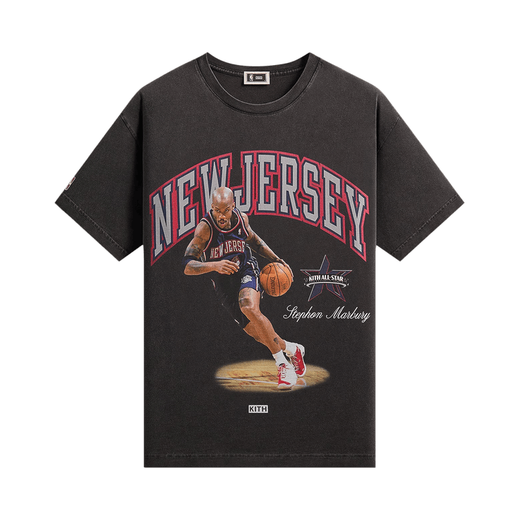 Kith For NBA All-Star New Jersey Nets Stephon Marbury Vintage Tee 'Black'