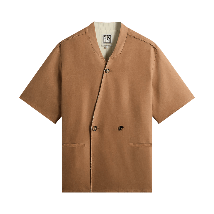 Kith &Kin Linen Viscose Twill Mathis Shirt 'Strand'