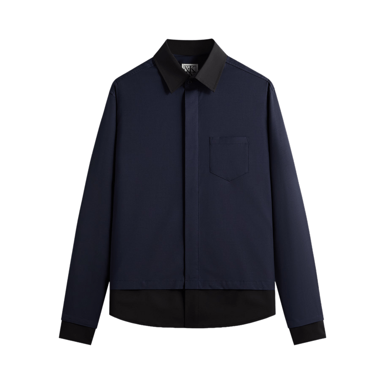 Kith &Kin Tropical Wool Nico Shirt 'Nocturnal'