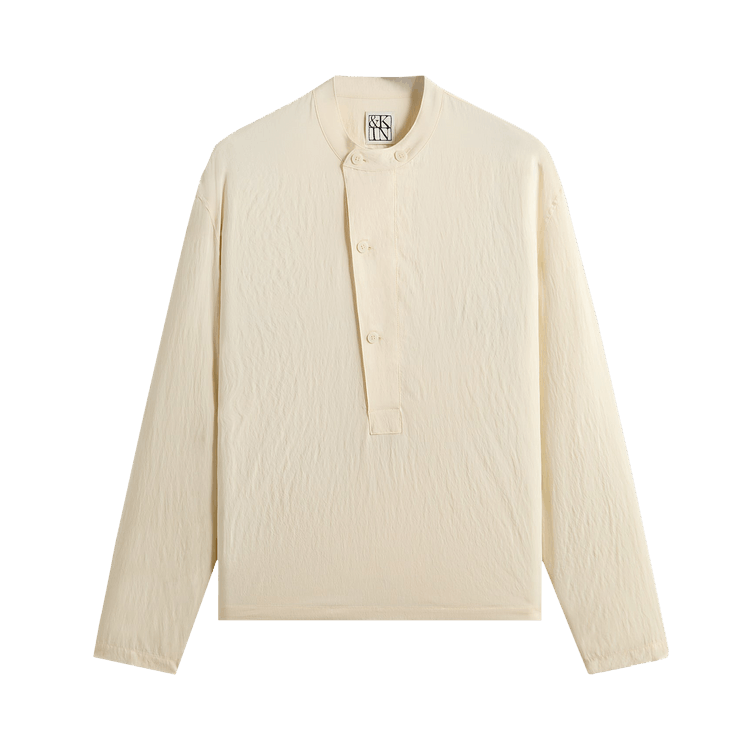 Kith &Kin Wrinkle Cupro Leven Shirt 'Sandrift'