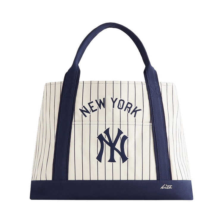 Kith For The New York Yankees Pinstripe Tote Bag 'Sandrift'