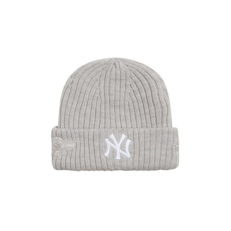Kith & New Era For New York Yankees Knit Beanie 'Light Heather Grey'