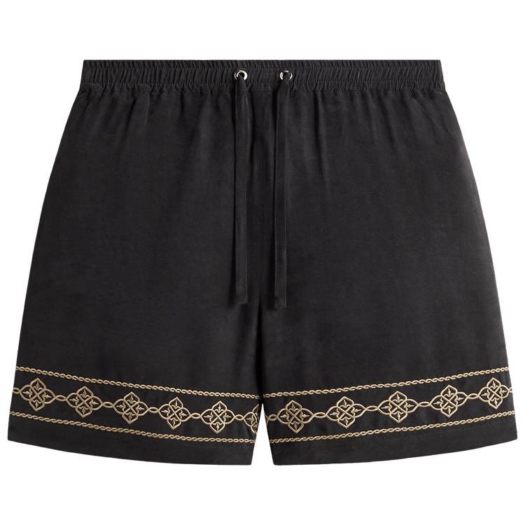 Kith Cupro Linen Cedar Short 'Black'