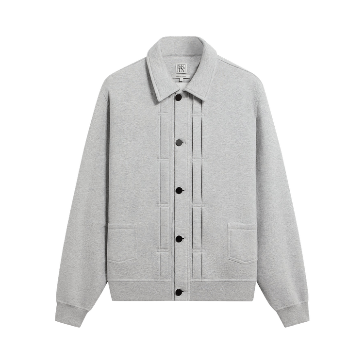 Kith &Kin Plush Fleece Eito Workwear Jacket 'Medium Heather Grey'