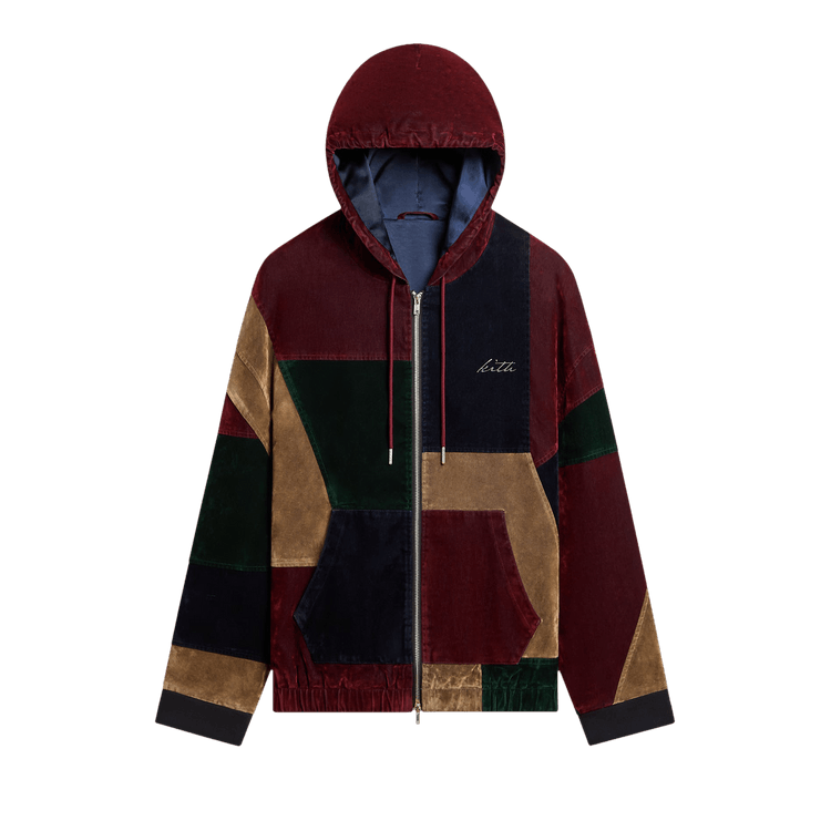 Kith Patchwork Flocked Denim Nyx Hooded Jacket 'Essence'