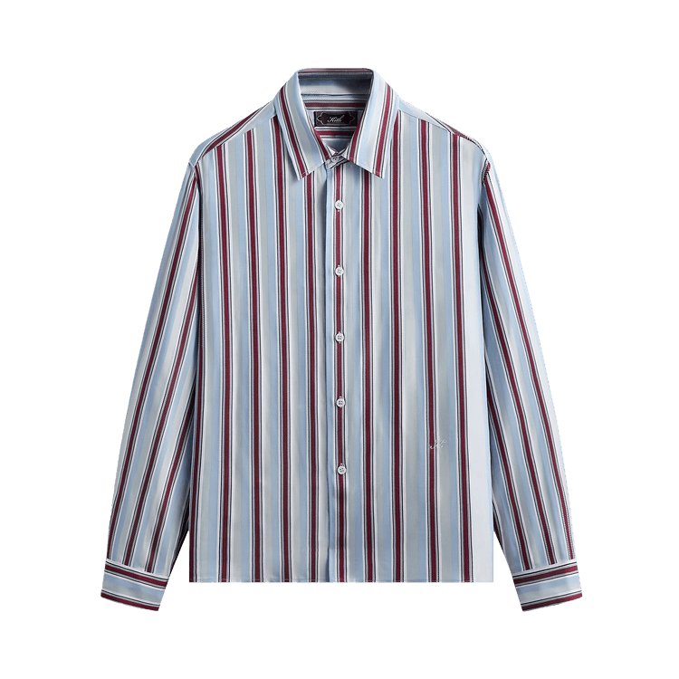 Kith Striped Jacquard Thompson Shirt 'Tin'