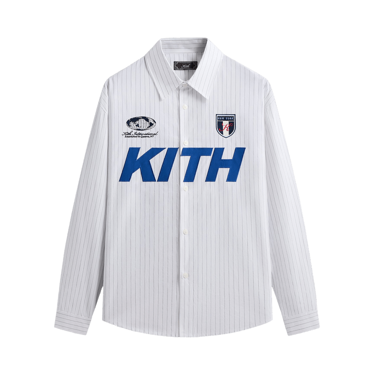 Kith Pinstripe Cotton Tamlin Buttondown Shirt 'White'