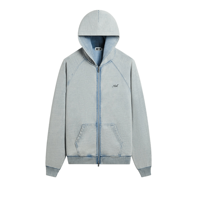 Kith Indigo Fleece Wilder Full Zip Hoodie 'Pale Indigo'